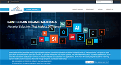 Desktop Screenshot of ceramicmaterials.saint-gobain.com